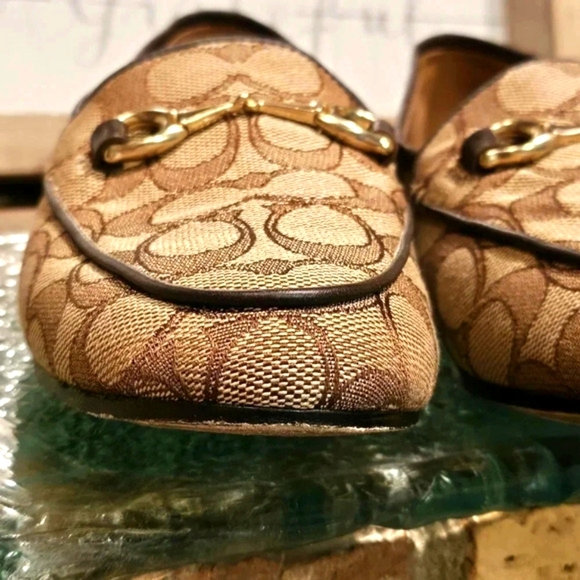 Coach Haley Loafer Signature Jacquard Wmns Sz 5.5 - Picture 6 of 14